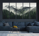 Misty Mountain Forest Canvas Wall Art Print – Serene by MyGreatCanvas | Canvas Wall Art Prints | Photo Prints & Wall Decor