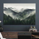 Misty Mountain Forest Canvas Wall Art Print – Serene by MyGreatCanvas | Canvas Wall Art Prints | Photo Prints & Wall Decor
