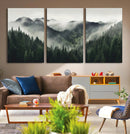 Misty Mountain Forest Canvas Wall Art Print – Serene by MyGreatCanvas | Canvas Wall Art Prints | Photo Prints & Wall Decor