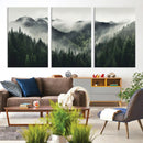 Misty Mountain Forest Canvas Wall Art Print – Serene by MyGreatCanvas | Canvas Wall Art Prints | Photo Prints & Wall Decor