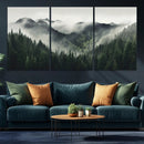 Misty Mountain Forest Canvas Wall Art Print – Serene by MyGreatCanvas | Canvas Wall Art Prints | Photo Prints & Wall Decor