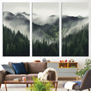 Misty Mountain Forest Canvas Wall Art Print – Serene by MyGreatCanvas | Canvas Wall Art Prints | Photo Prints & Wall Decor