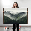 Misty Mountain Forest Canvas Wall Art Print – Serene by MyGreatCanvas | Canvas Wall Art Prints | Photo Prints & Wall Decor