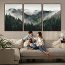 Misty Mountain Forest Canvas Wall Art Print – Serene by MyGreatCanvas | Canvas Wall Art Prints | Photo Prints & Wall Decor