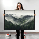 Misty Mountain Forest Canvas Wall Art Print – Serene by MyGreatCanvas | Canvas Wall Art Prints | Photo Prints & Wall Decor