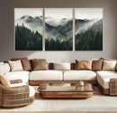 Misty Mountain Forest Canvas Wall Art Print – Serene by MyGreatCanvas | Canvas Wall Art Prints | Photo Prints & Wall Decor