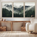 Misty Mountain Forest Canvas Wall Art Print – Serene by MyGreatCanvas | Canvas Wall Art Prints | Photo Prints & Wall Decor