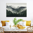 Misty Mountain Forest Canvas Wall Art Print – Serene by MyGreatCanvas | Canvas Wall Art Prints | Photo Prints & Wall Decor