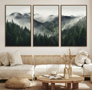 Misty Mountain Forest Canvas Wall Art Print – Serene by MyGreatCanvas | Canvas Wall Art Prints | Photo Prints & Wall Decor
