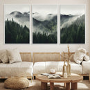 Misty Mountain Forest Canvas Wall Art Print – Serene by MyGreatCanvas | Canvas Wall Art Prints | Photo Prints & Wall Decor