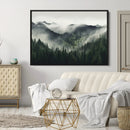 Misty Mountain Forest Canvas Wall Art Print – Serene by MyGreatCanvas | Canvas Wall Art Prints | Photo Prints & Wall Decor