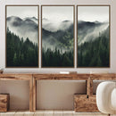 Misty Mountain Forest Canvas Wall Art Print – Serene by MyGreatCanvas | Canvas Wall Art Prints | Photo Prints & Wall Decor