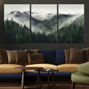 Misty Mountain Forest Canvas Wall Art Print – Serene by MyGreatCanvas | Canvas Wall Art Prints | Photo Prints & Wall Decor