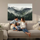 Misty Mountain Forest Canvas Wall Art Print – Serene by MyGreatCanvas | Canvas Wall Art Prints | Photo Prints & Wall Decor