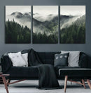 Misty Mountain Forest Canvas Wall Art Print – Serene by MyGreatCanvas | Canvas Wall Art Prints | Photo Prints & Wall Decor