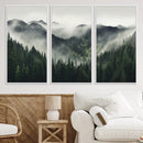 Misty Mountain Forest Canvas Wall Art Print – Serene by MyGreatCanvas | Canvas Wall Art Prints | Photo Prints & Wall Decor