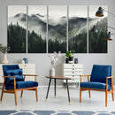 Misty Mountain Forest Canvas Wall Art Print – Serene by MyGreatCanvas | Canvas Wall Art Prints | Photo Prints & Wall Decor