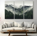 Misty Mountain Forest Canvas Wall Art Print – Serene by MyGreatCanvas | Canvas Wall Art Prints | Photo Prints & Wall Decor