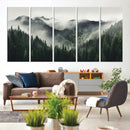 Misty Mountain Forest Canvas Wall Art Print – Serene by MyGreatCanvas | Canvas Wall Art Prints | Photo Prints & Wall Decor