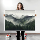 Misty Mountain Forest Canvas Wall Art Print – Serene by MyGreatCanvas | Canvas Wall Art Prints | Photo Prints & Wall Decor