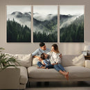 Misty Mountain Forest Canvas Wall Art Print – Serene by MyGreatCanvas | Canvas Wall Art Prints | Photo Prints & Wall Decor