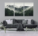 Misty Mountain Forest Canvas Wall Art Print – Serene by MyGreatCanvas | Canvas Wall Art Prints | Photo Prints & Wall Decor