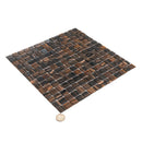 Dark Brown 12x12 Uniform Square Glossy Glass Mosaic Tile (20 pack, 20 sq ft/case)