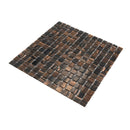 Dark Brown 12x12 Uniform Square Glossy Glass Mosaic Tile (20 pack, 20 sq ft/case)