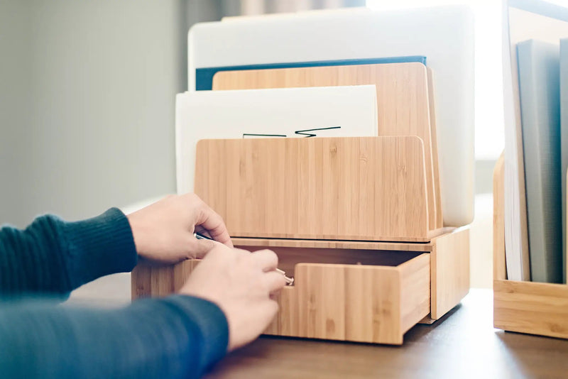 Bamboo 5 Slot Organizer & Drawer Combo, photo 8 of 8