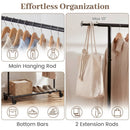 Mobile Garment Rack with Extendable Rods Heavy by DirectDeals