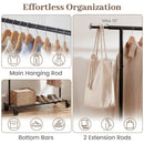 Mobile Garment Rack with Extendable Rods Heavy by LJGDeals