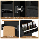 Mobile Kitchen Island Table with Trash Bag Storage for Dining Room by LJGDeals