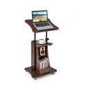 Sit-to-Stand Laptop Desk Cart Height Adjustable with Storage by LJGDeals