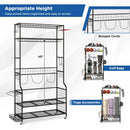 Mobile Sports Equipment Organizer with Golf Bags Storage and Club Rack by LJGDeals
