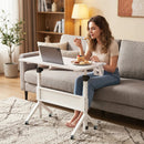 Mobile Standing Desk with Adjustable Height and Wheels by LJGDeals
