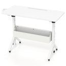 Mobile Standing Desk with Adjustable Height and Wheels by DirectDeals