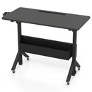 Mobile Standing Desk with Adjustable Height and Wheels by DirectDeals