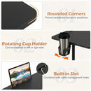 Mobile Standing Desk with Adjustable Height and Wheels by LJGDeals