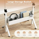 Mobile Standing Desk with Adjustable Height and Wheels by LJGDeals