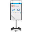 Height-Adjustable Mobile Whiteboard with Round Stand Paper Clips by LJGDeals