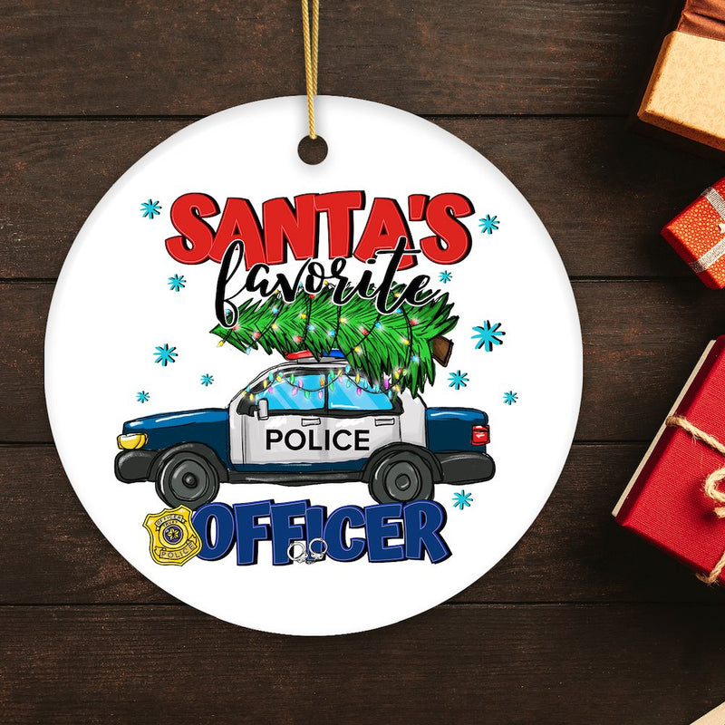 Police Officer Christmas Ornament Bundle, Law Enforcement Cop Gifts