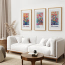 Colorful Yayoi Kusama 3 Piece Wall Art Prints by Wall Art Set