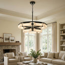 Modern Alabaster Fusion Chandelier
