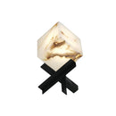 Modern Alabaster Cube Table Lamp