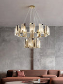 Modern Alabaster Jessie Round Chandelier