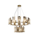 Modern Alabaster Jessie Round Chandelier