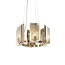 Modern Alabaster Jessie Round Chandelier