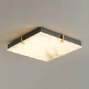 Alabaster Black Square Ceiling Lamp