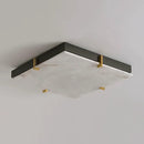 Alabaster Black Square Ceiling Lamp