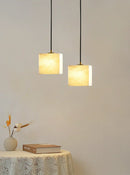 Alabaster Square Pendant Light
